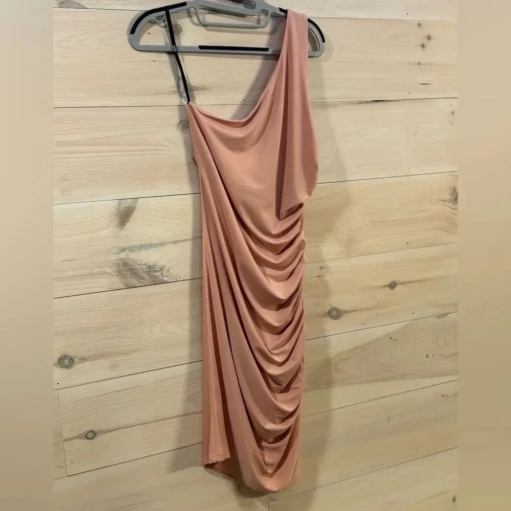 Michael Costello X Revolve Kimberly Mini Dress in Light Mauve - Picture 2 of 4